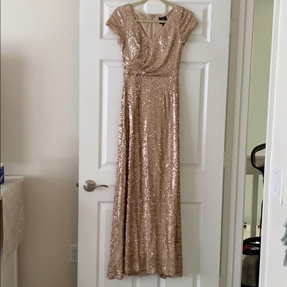 Adrianna Papell sequin dress (altered)